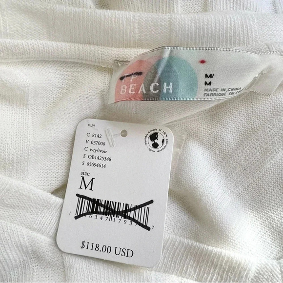 NWT Free People Beach Ty Sweater Pants Set Long Sleeve Crop Wide Leg Medium - Picture 5 of 12